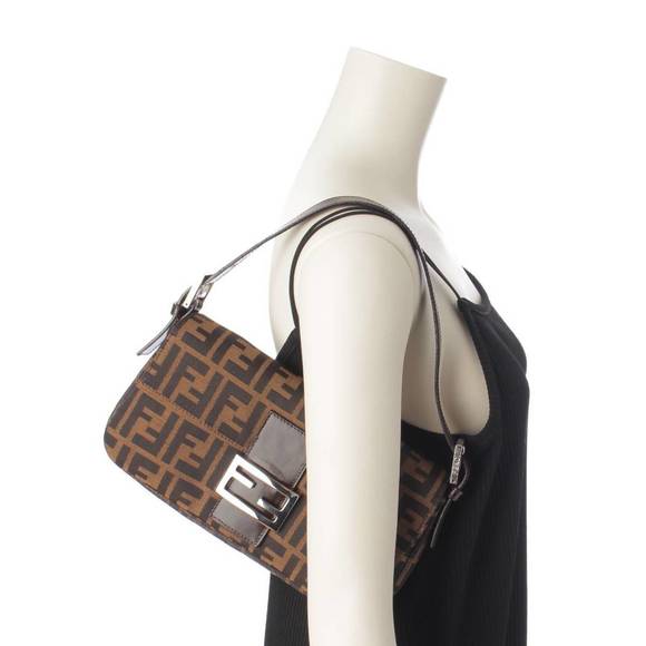 Fendi Zucca Baguette Mamma Handbag Brown - Picture 9 of 9